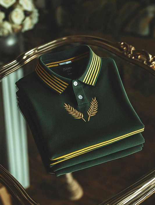 Men's Casual Business Button Short Sleeve Polo T-Shirt