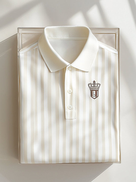 Men's Vintage Business Short Sleeve Polo T-Shirt