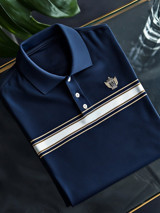 Men's Vintage Business Short Sleeve Polo T-Shirt