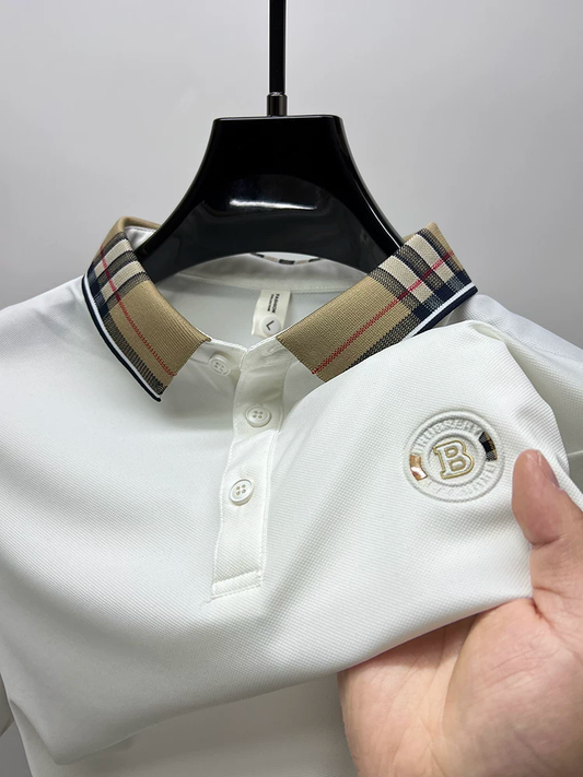 Heritage Plaid Emblem Polo T-Shirt