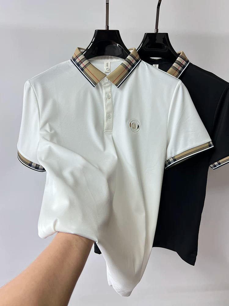 Heritage Plaid Emblem Polo T-Shirt