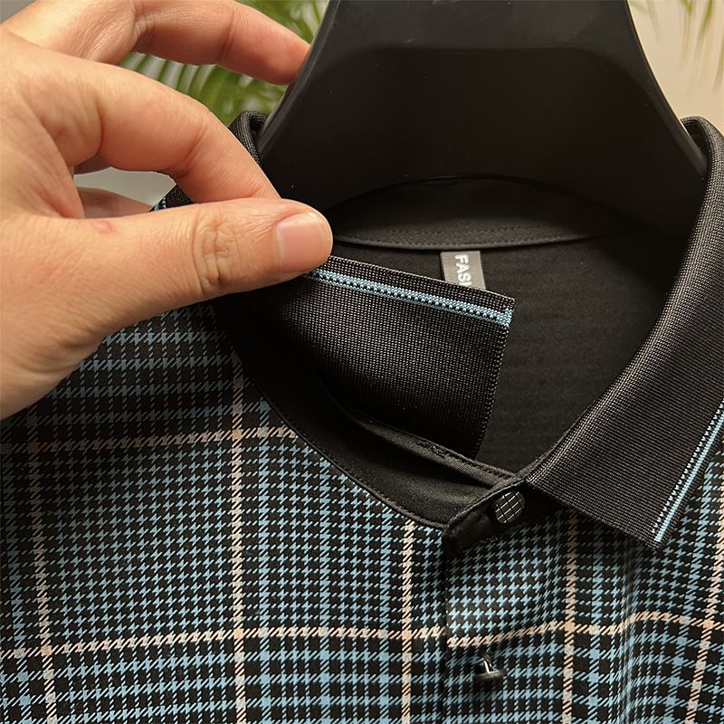 Luxe Plaid Branded Polo T-Shirts