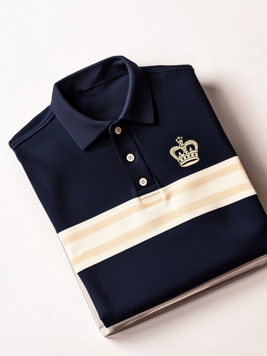 Men's Vintage Business Short Sleeve Polo T-Shirt