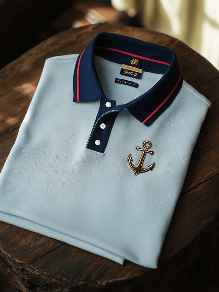 Men's Vintage Business Half Sleeve Polo T-Shirt